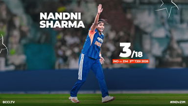 Nandni Sharma shines with brilliant 3/18