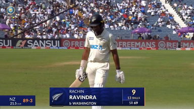 IND vs NZ 2024, 2nd Test: Rachin Ravindra Wicket