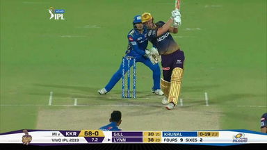 M47: KKR vs MI – Chris Lynn Six