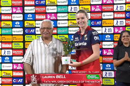 TATA WPL Green Dot Balls of the Match: Match 16, Royal Challengers Bengaluru vs Mumbai Indians, WPL 2026: Lauren Bell