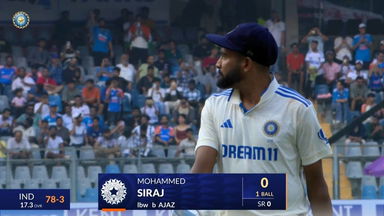 IND vs NZ 2024, 3rd Test: Mohammed Siraj Wicket