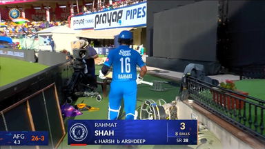 IND vs AFG 2026, 1st ODI: Rahmat Shah Wicket