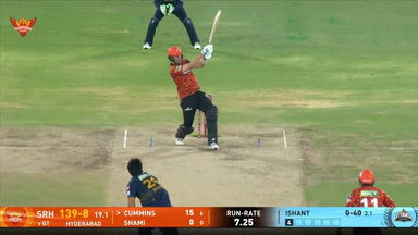 IPL 2025 M20: SRH vs GT - Pat Cummins Six