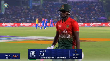 IND vs BAN 2024, 2nd T20I: Jaker Ali Wicket