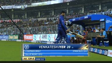 IND vs NZ 2021, 3RD T20I : Venkatesh Iyer Wicket