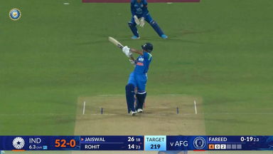 IND vs AFG 2026, 3rd ODI: Yashasvi Jaiswal Six
