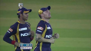 Match 29 DC vs KKR – Jaggi's Wicket