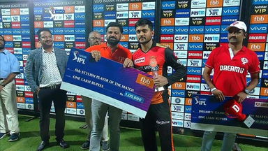 M41: CSK vs SRH – fbb Stylish Player of the Match – Manish Pandey