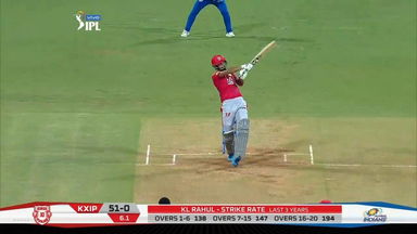 M24: MI vs KXIP – KL Rahul Six