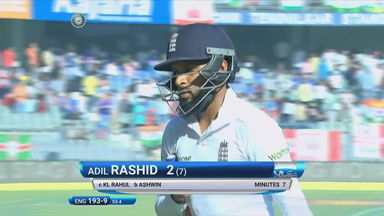 IND vs ENG 2016 - 4th Test, day 5 : Adil Rashid Wicket