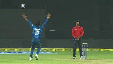 India v SL, 2016: 1st T20I – Fall Of Wickets