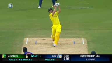 IND vs AUS 2023, 2ND ODI: Mitchell Marsh Six