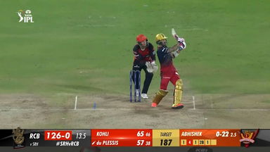 M65: SRH vs RCB – Faf Du Plessis Six