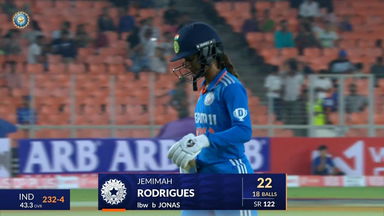 IND-W vs NZ-W 2024, 3rd ODI: Jemimah Rodrigues Wicket