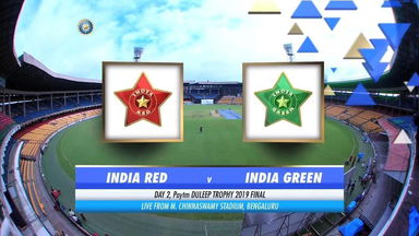 Duleep Trophy, 2019-20: India Red vs India Green: Day 2 Highlights
