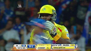 M57: CSK vs MI – Dwayne Smith Wicket