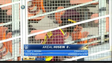 IND vs WI 2022, 1ST ODI: Akeal Hosein Wicket