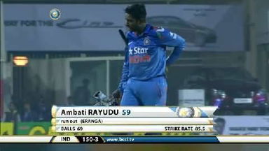 5TH ODI: IND vs SL – Ambati Rayudu Wicket