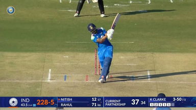 IND vs NZ 2026, 2nd ODI: Nitish Kumar Reddy Six