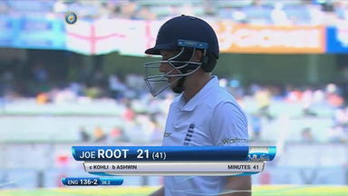 IND vs ENG 2016 - 4th Test, day 1 : Joe Root Wicket