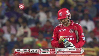 M14: KXIP vs KKR – Virender Sehwag Wicket