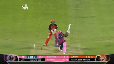 M05: SRH vs RR – Sanju Samson Six
