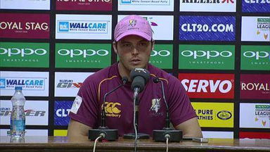 CLT20 2014 M13: KXIP vs NK  –   Press Conference – Daniel Flynn
