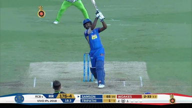 M11: RCB vs RR – Sanju Samson Six