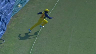 C Hari Nishaanth's stunning save near the ropes
