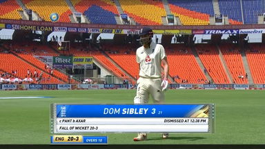 IND vs ENG 2021, 4th Test, Day 3: Dom Sibley Wicket