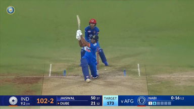 IND vs AFG 2024, 2ND T20I: Shivam Dube Six