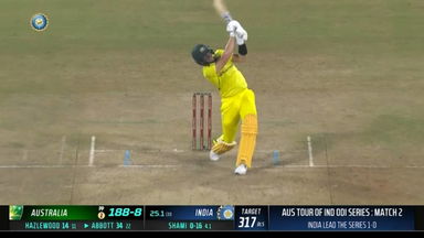 IND vs AUS 2023-24, 2ND ODI: Sean Abbott Six