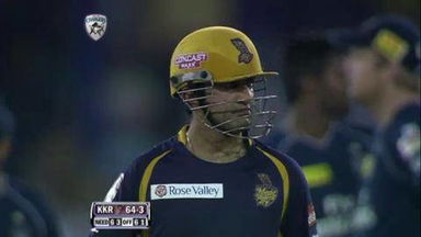 Match 29 DC vs KKR – Gambhir's Wicket