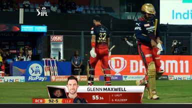 M27: DC vs RCB – Glenn Maxwell Wicket