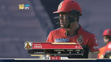 M34: RPS vs RCB – Travis Head Wicket