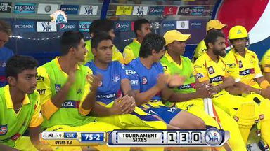 M13: CSK vs MI –  Brendon McCullum Six