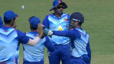 Vijay Hazare Trophy 2020-21, Final - Uttar Pradesh vs. Mumbai : Fall of wickets