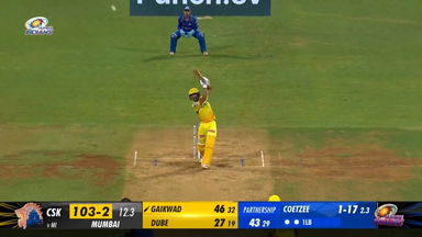 M29: MI vs CSK – Ruturaj Gaikwad Six