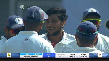 Ranji Trophy 2019-20: Gujarat  vs Goa, QF1 -  Siddharth Desai's five-wicket haul