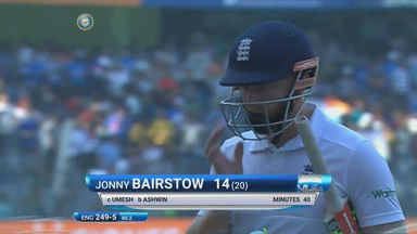 IND vs ENG 2016 - 4th Test, day 1 : Jonny Bairstow Wicket