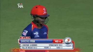 M6: DD vs RR – Shreyas Iyer Wicket