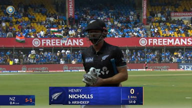 IND vs NZ 2026, 3rd ODI: Henry Nicholls Wicket