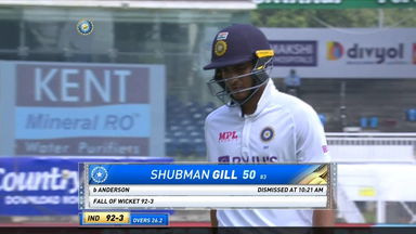 IND vs ENG 2021, 1st Test, Day 5: Shubman Gill Wicket