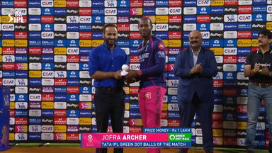 IPL 2026 M40: PBKS vs RR - TATA IPL Green Dot Balls of the Match - Jofra Archer