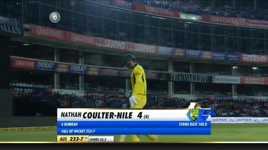 IND vs AUS 2019, 2nd ODI: Nathan Coulter-Nile Wicket