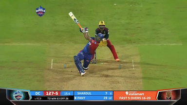 M27: DC vs RCB – Rishabh Pant Six