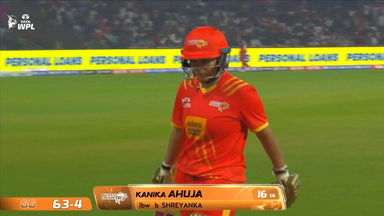 Wicket: Match 9, Royal Challengers Bengaluru vs Gujarat Giants, WPL 2026: Kanika Ahuja Wicket