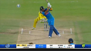 IND vs AUS 2019, 1st T20I: KL Rahul Six