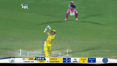 M25: RR vs CSK – Mitchell Santner Six