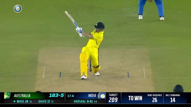 IND vs AUS 2022, 1ST T20I: Matthew Wade  Six